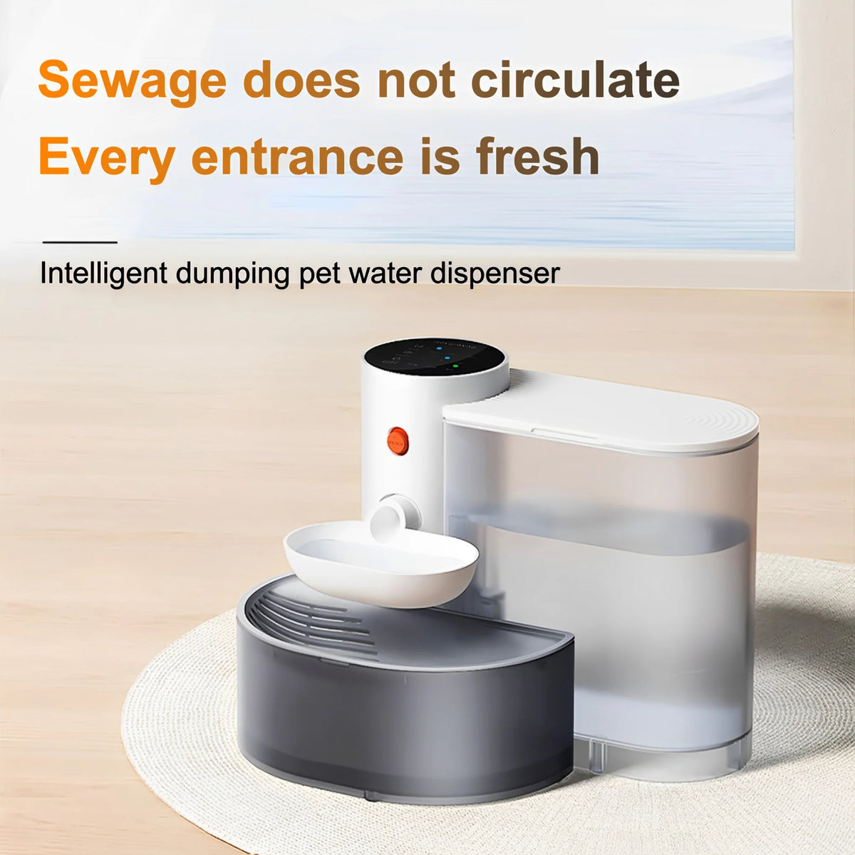 Automatic Stainless Steel Pet Water Dispenser Bowl For Cats