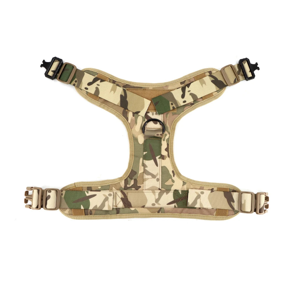 Petravel Tactical Dog Harness Leash Set for Military Pets