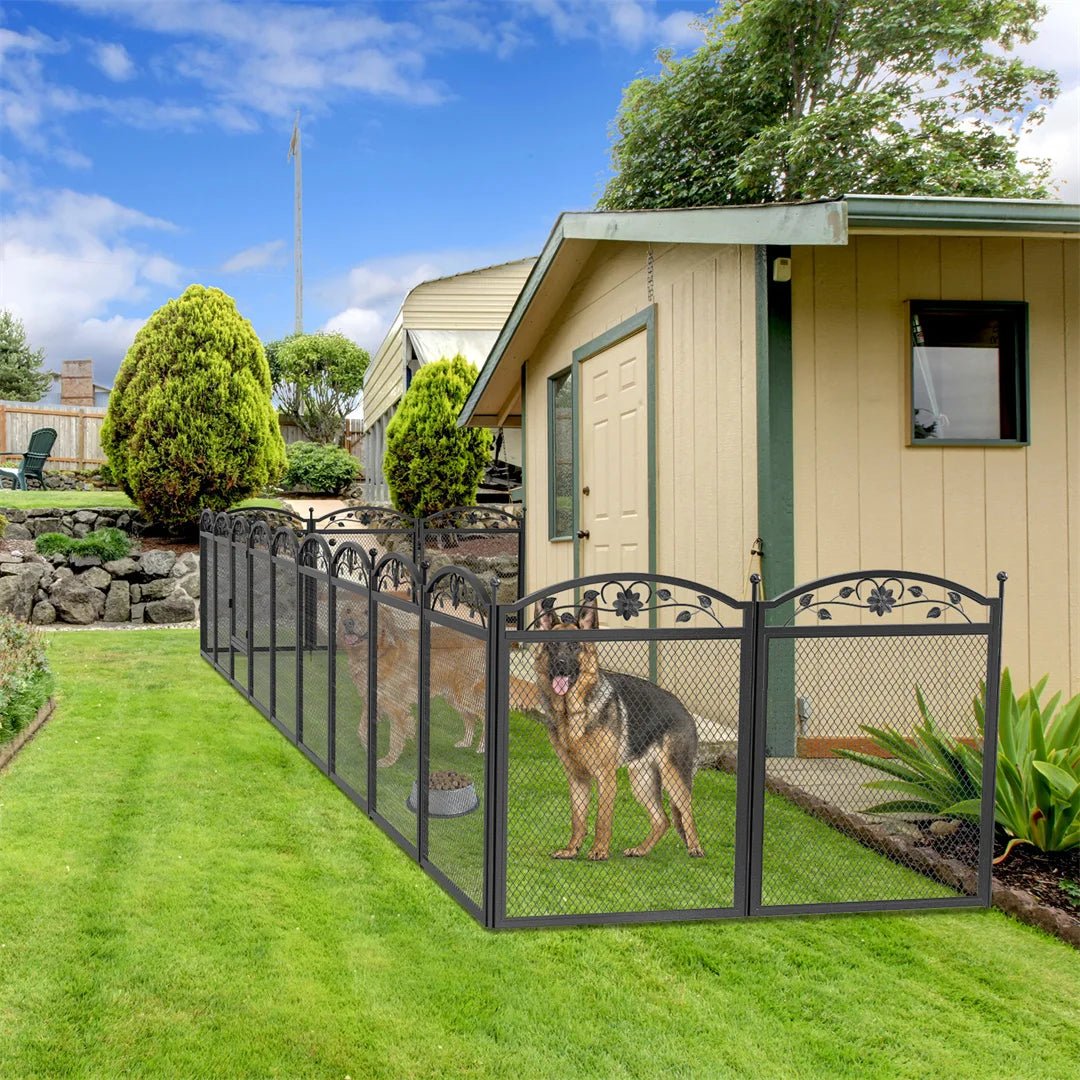 Bingopaw Heavy Duty 8 Panel Metal Dog Playpen Indoor Outdoor