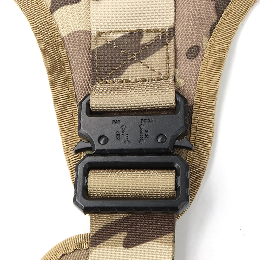 Petravel Tactical Dog Harness Leash Set for Military Pets