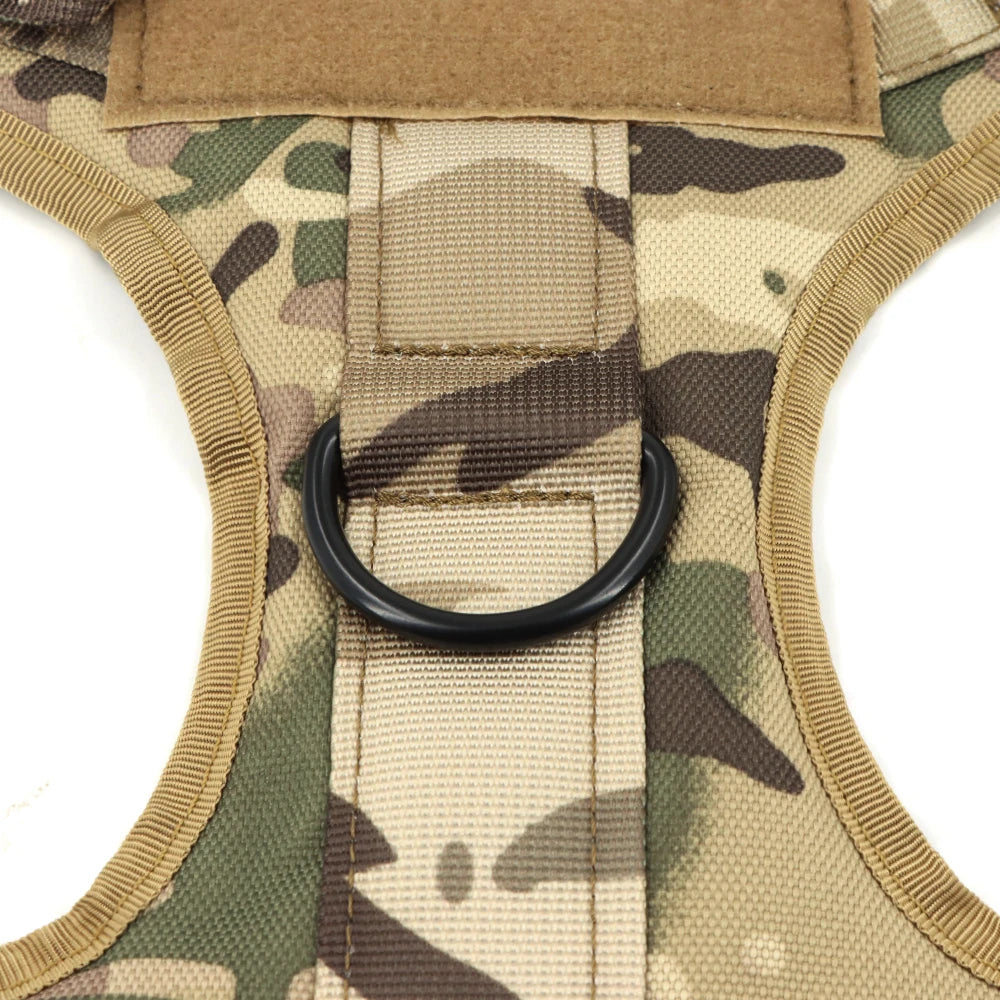 Petravel Tactical Dog Harness Leash Set for Military Pets