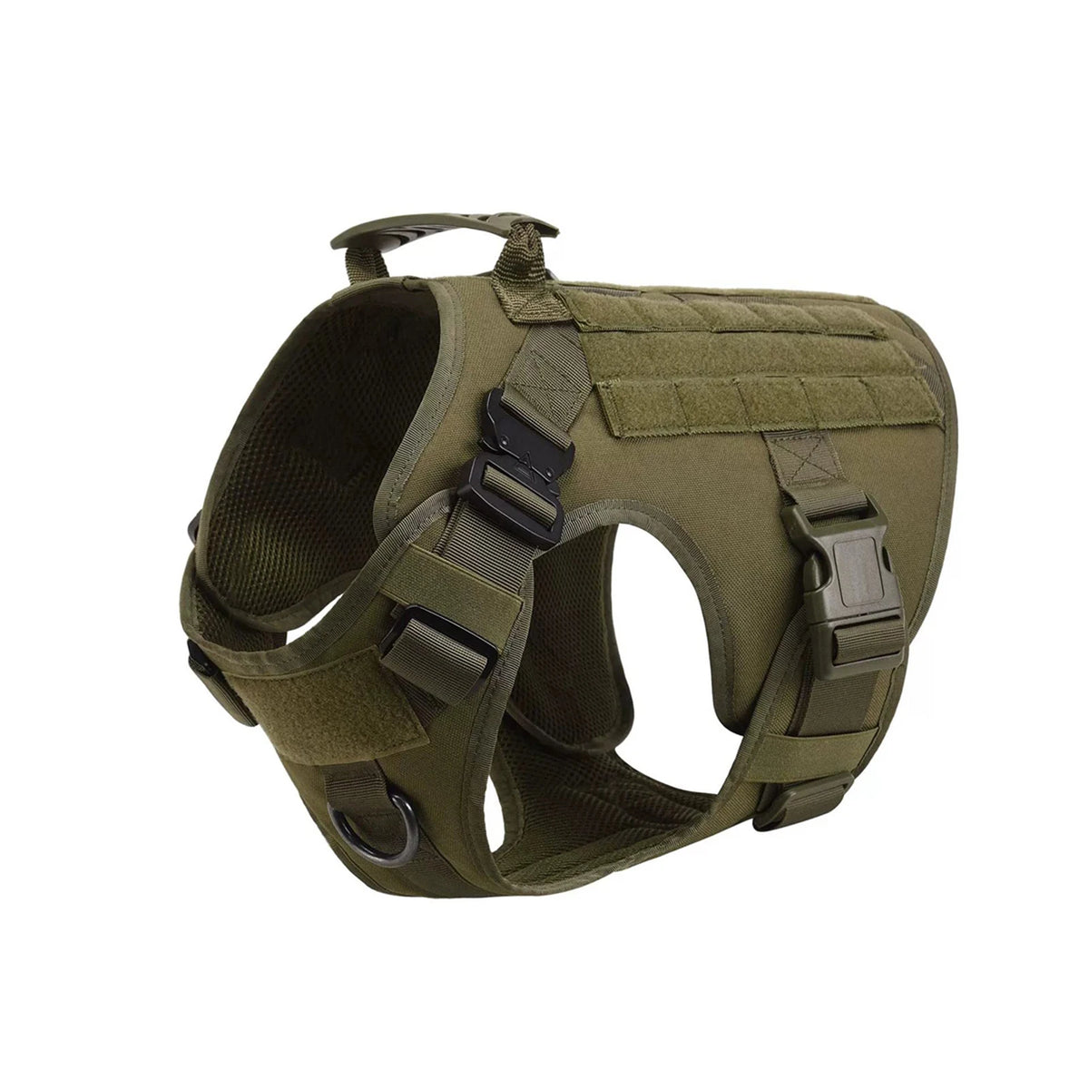 Petavel Tactical Dog Harness Molle Pouches For Walking Training