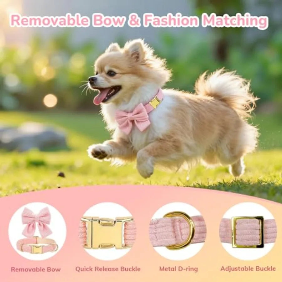 Breathable Cotton Adjustable Dog Harness With Leash Set