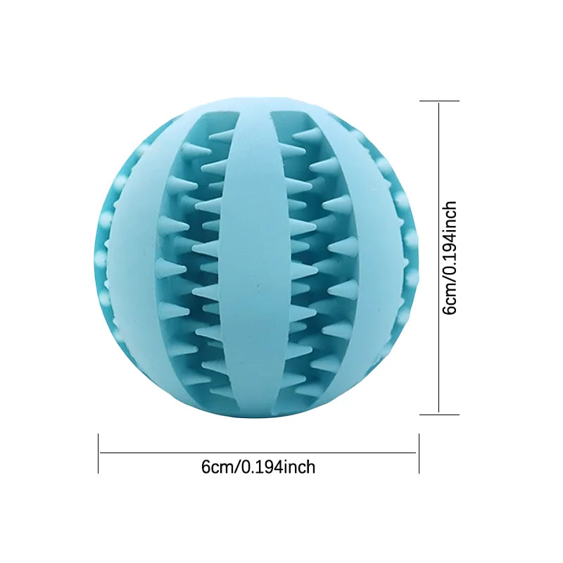 Rubber Dog Toy Ball Teething Puzzle Leak Proof Chew Trainer