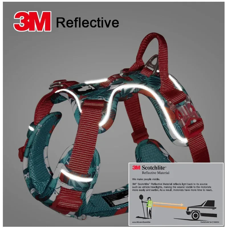 TRUELOVE Adjustable Reflective Nylon Pet Dog Harness