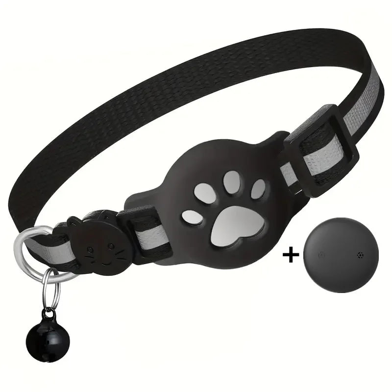 Reflective Breakaway Cat Collar With Paw Design Waterproof Anti-Lost