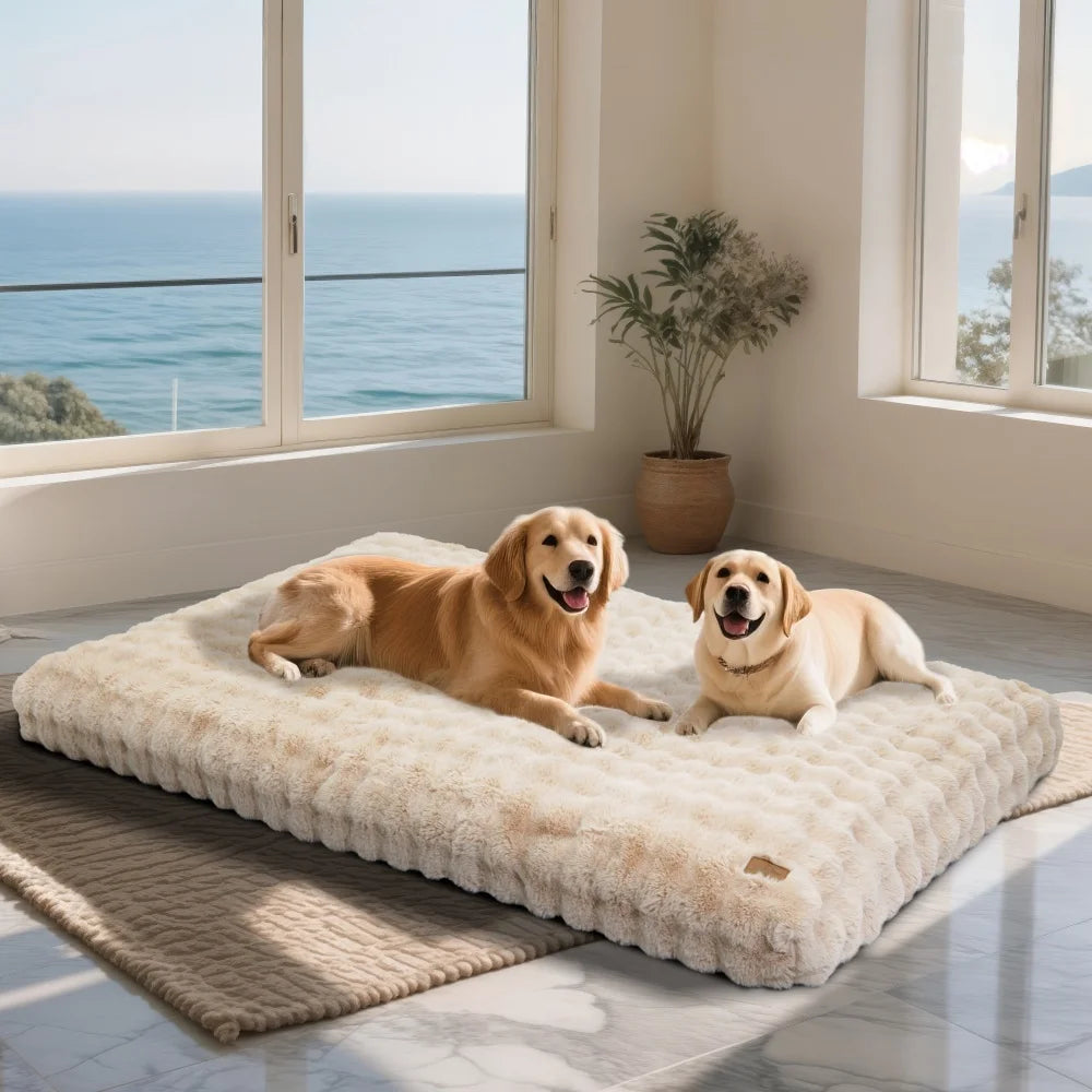 Borwart Ultra Plush Washable Dog Bed With Removable Cover