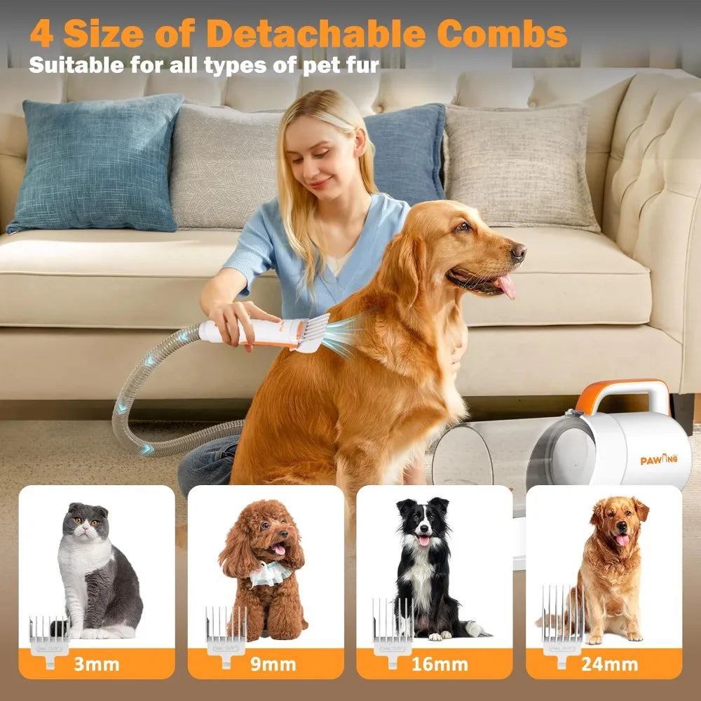 XMSJ Professional Pet Grooming Vacuum Kit For Dogs And Cats
