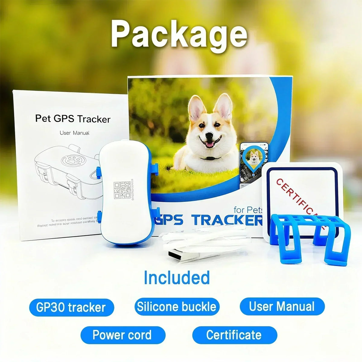 WANWAYTECH 4G GPS Pet Tracker for Dogs and Cats Waterproof Tracking