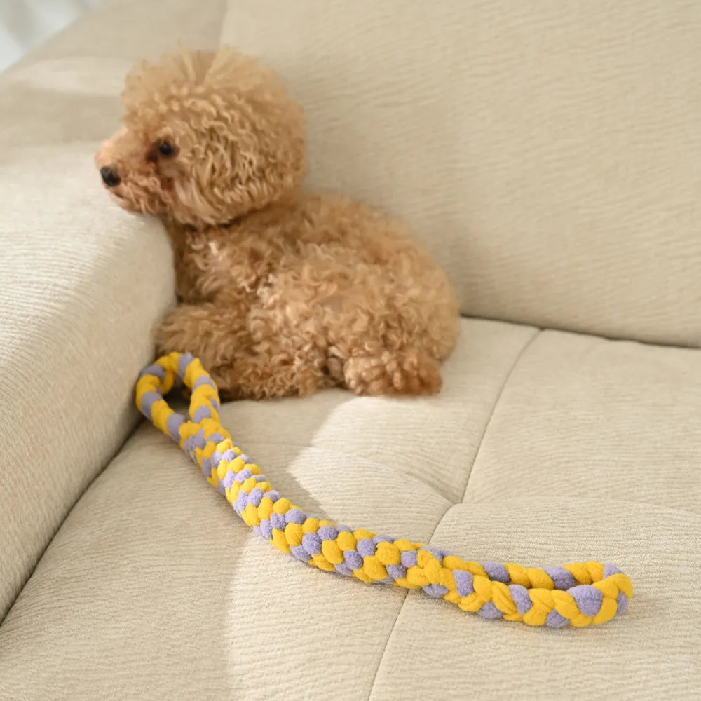 Durable Woven Dog Rope Tug Toy For Interactive Play Sessions
