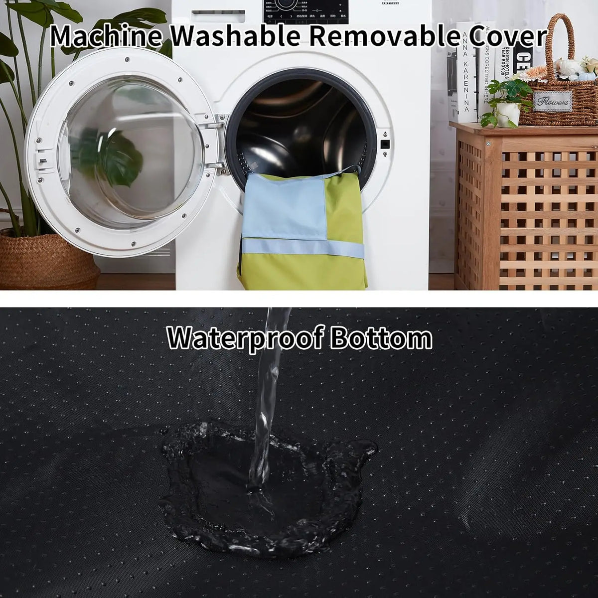 HiMISS Waterproof Dog Car Seat Booster Safety Tether Storage Pockets