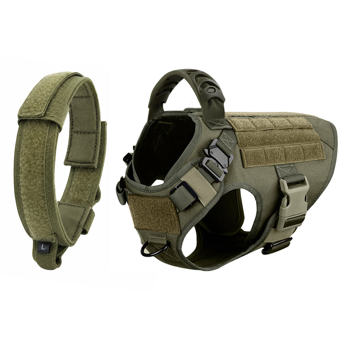 Petavel Adjustable Nylon Dog Harness And Collar Set