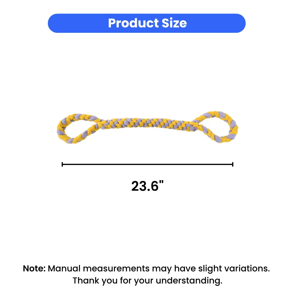 Durable Woven Dog Rope Tug Toy For Interactive Play Sessions