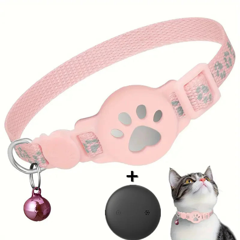 Reflective Breakaway Cat Collar With Paw Design Waterproof Anti-Lost