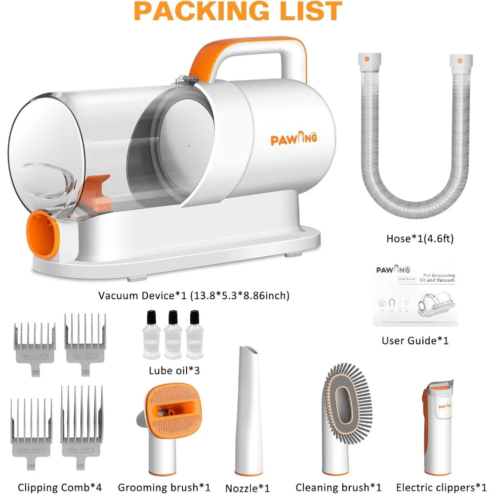 XMSJ Professional Pet Grooming Vacuum Kit For Dogs And Cats