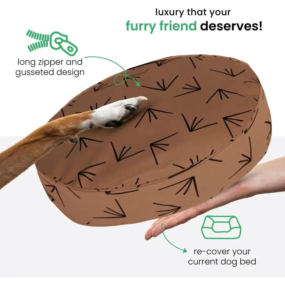 Breathable Cotton Dog And Cat Bed Cover With Removable Design
