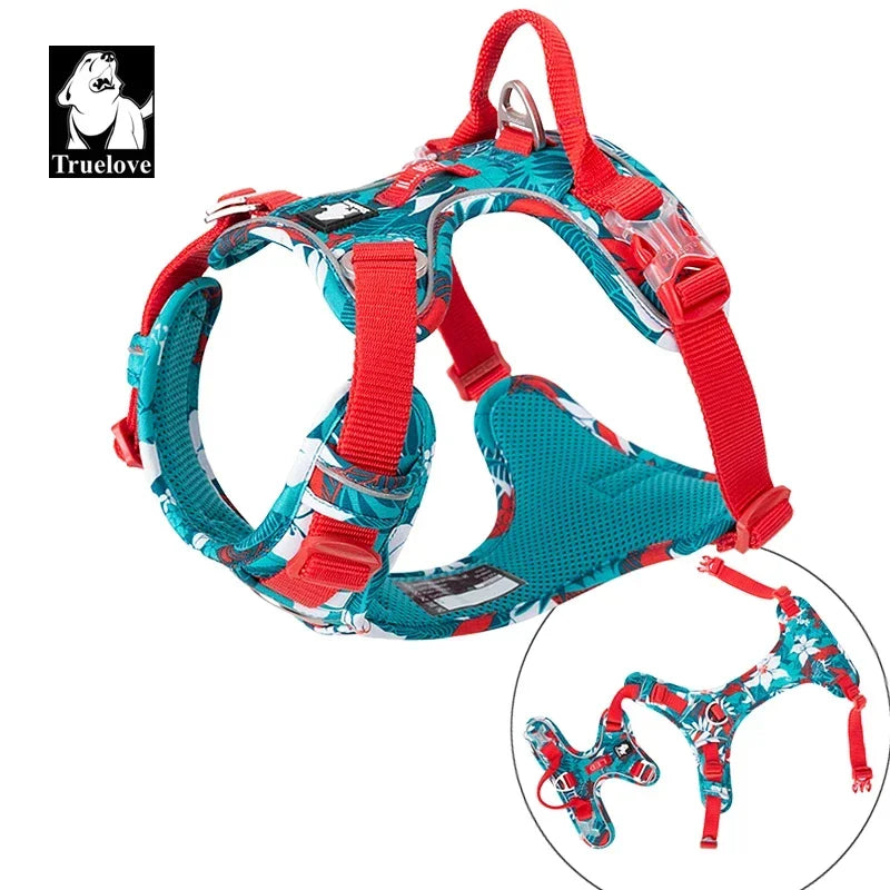 TRUELOVE Adjustable Reflective Nylon Pet Dog Harness