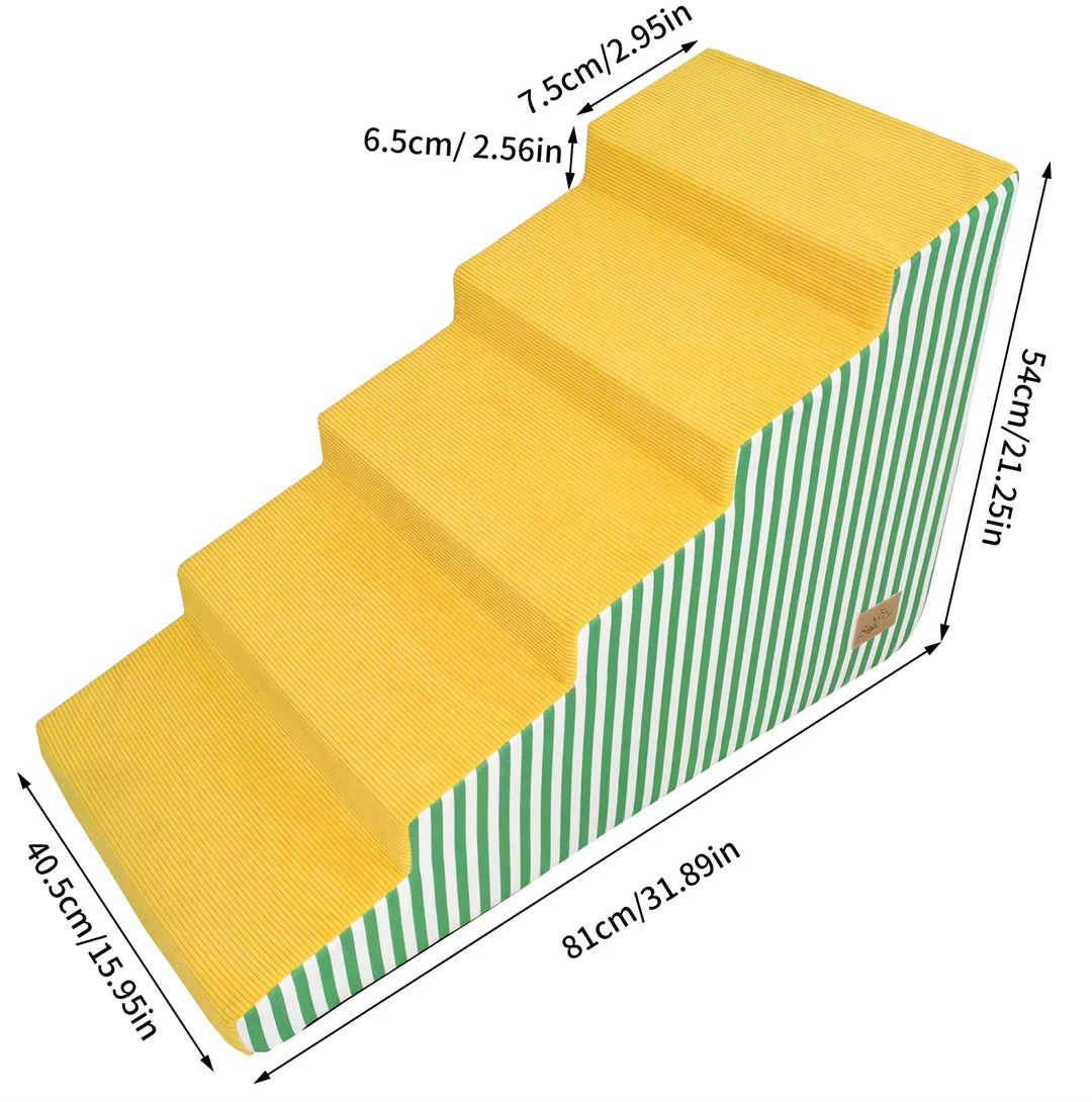 Comfortable Pet Stairs For Dogs With High Density Foam
