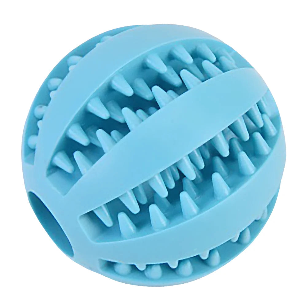 Rubber Dog Toy Ball Teething Puzzle Leak Proof Chew Trainer