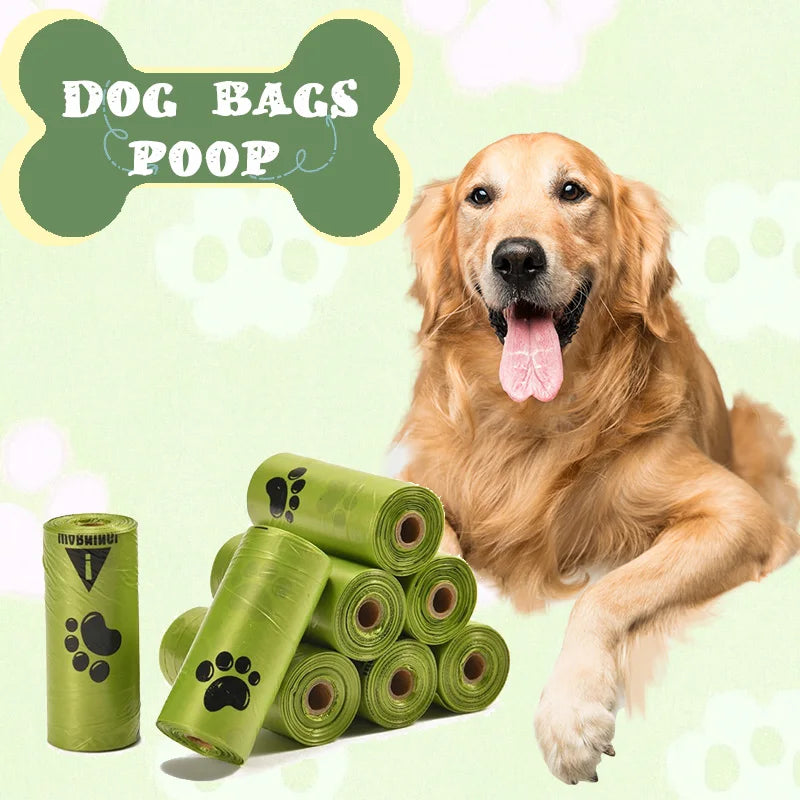 Extra Thick Leakproof Paw Print Pet Waste Bags For Dogs