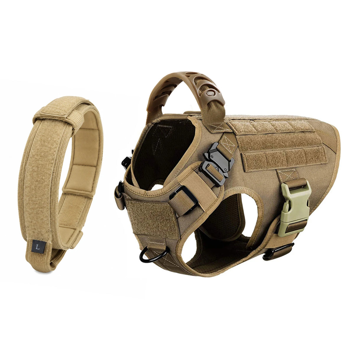 Petavel Adjustable Nylon Dog Harness And Collar Set