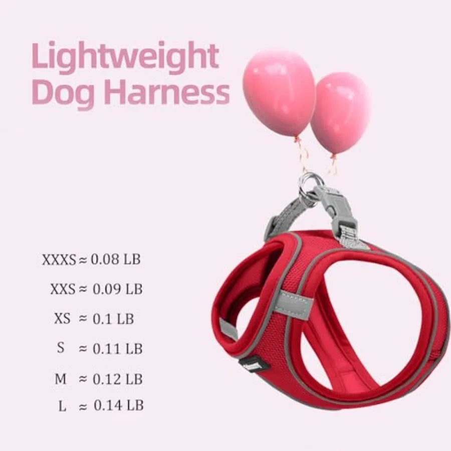 Soft Reflective Dog Harness And Leash Set For Puppies