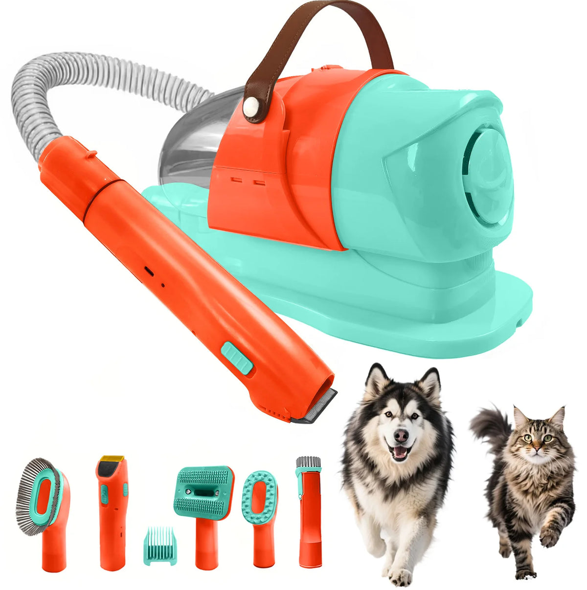 Professional Pet Grooming Vacuum Kit With Clipper For Pets