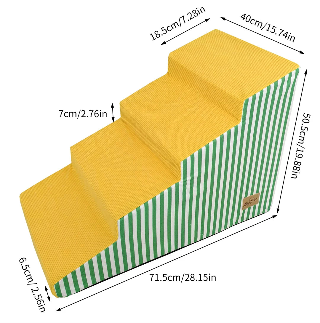 Comfortable Pet Stairs For Dogs With High Density Foam