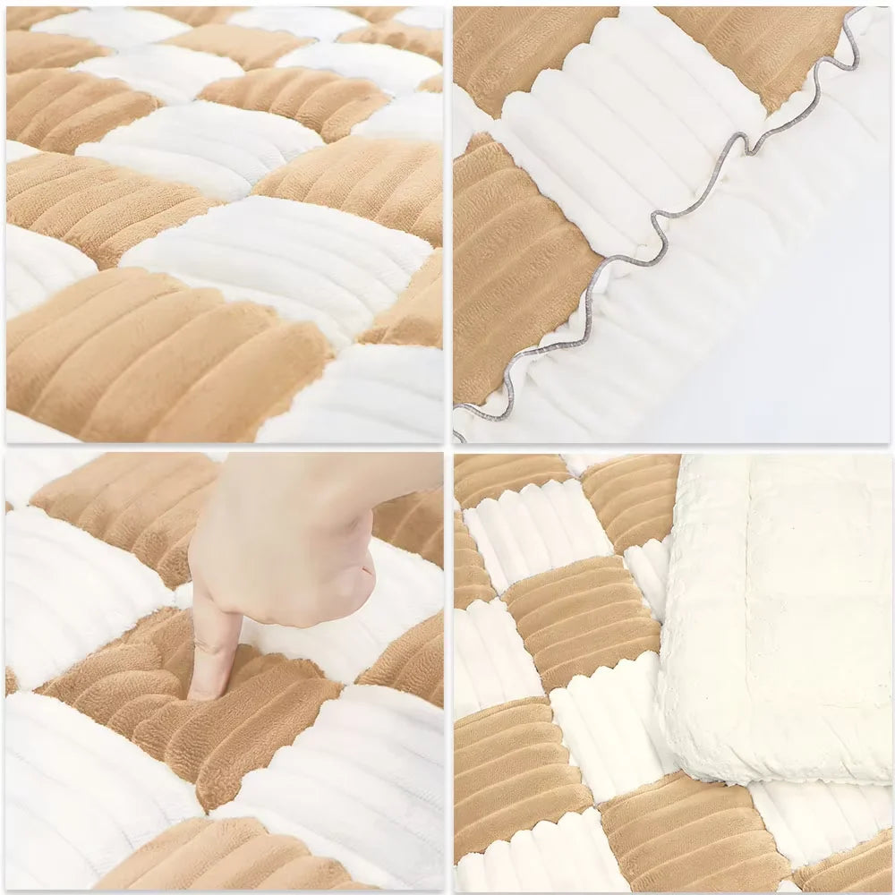 CWV Waterproof Coral Fleece Pet Dog Bed Sofa Cover Protector