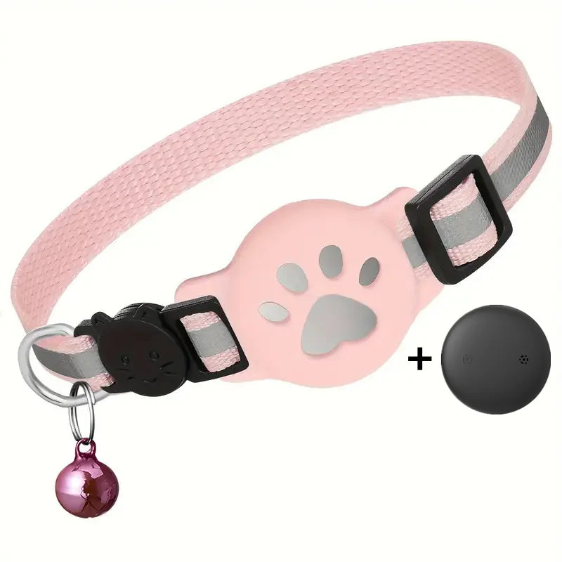 Reflective Breakaway Cat Collar With Paw Design Waterproof Anti-Lost