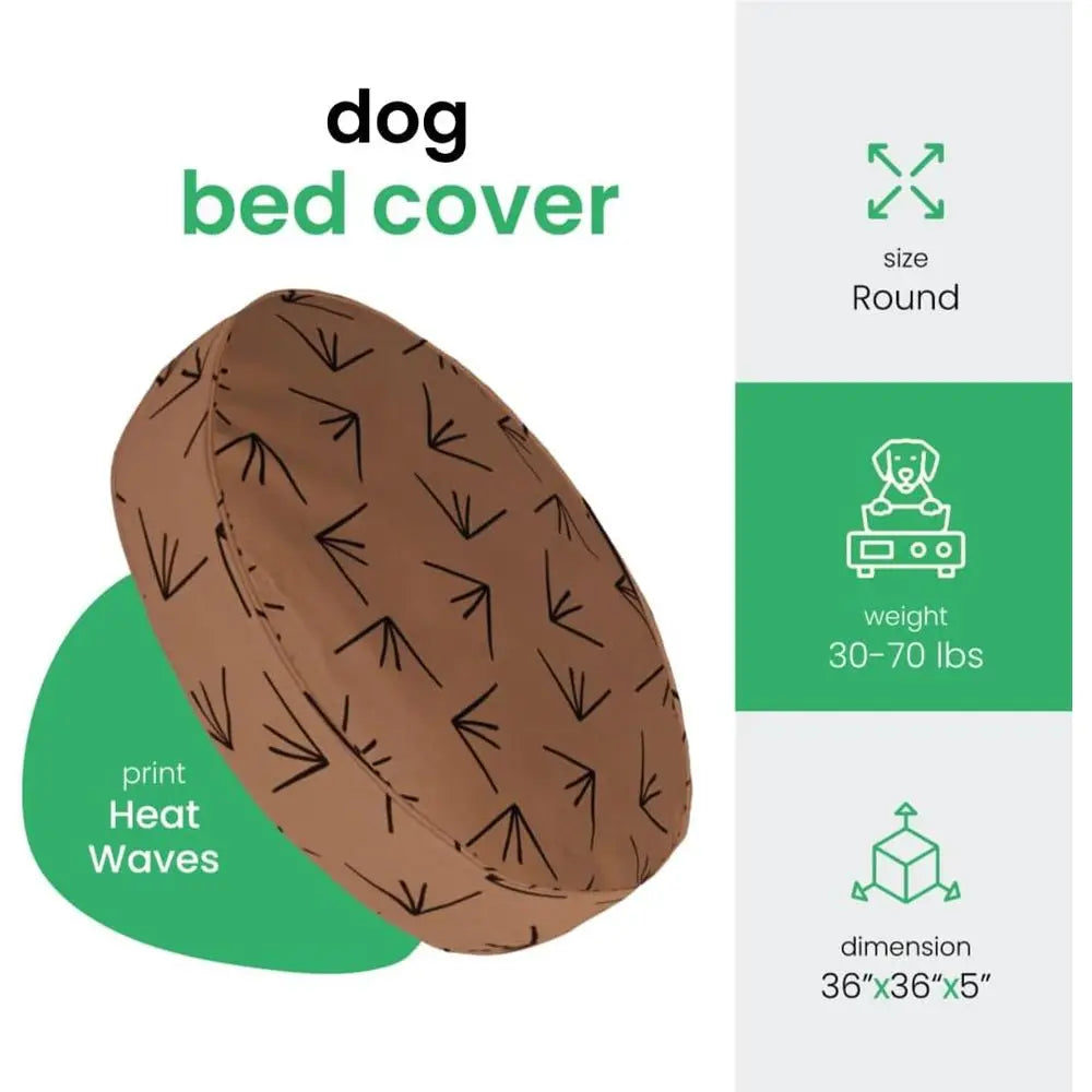 Breathable Cotton Dog And Cat Bed Cover With Removable Design
