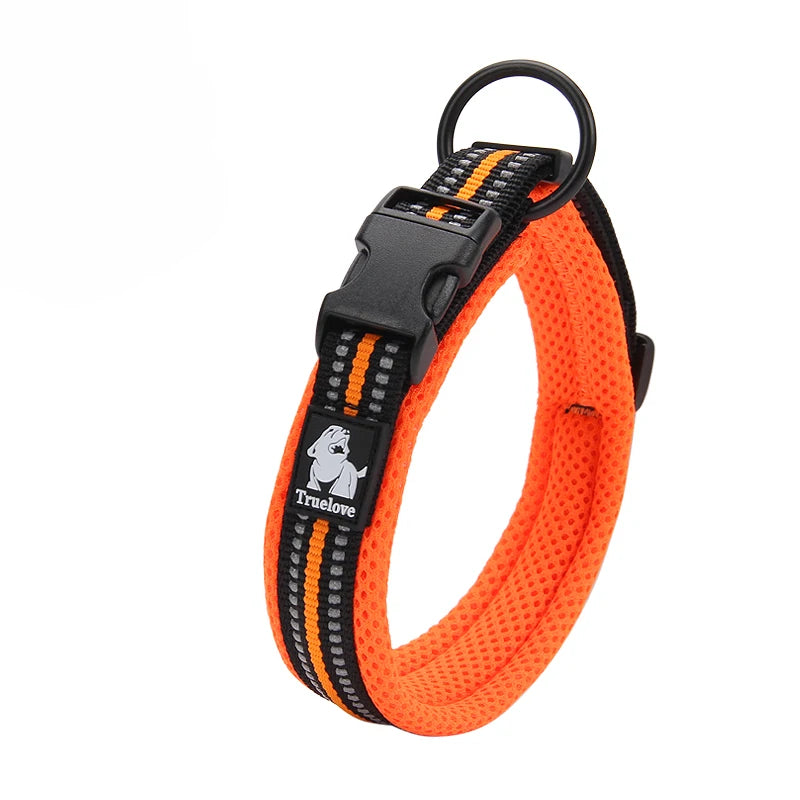 Winhyepet Padded Reflective Dog Collar With Comfortable Nylon Strap