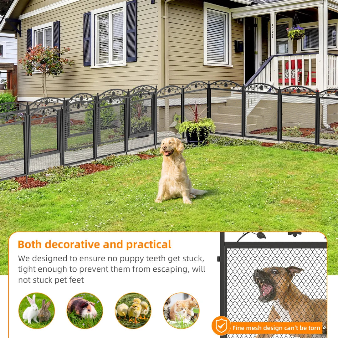 Bingopaw Heavy Duty 8 Panel Metal Dog Playpen Indoor Outdoor