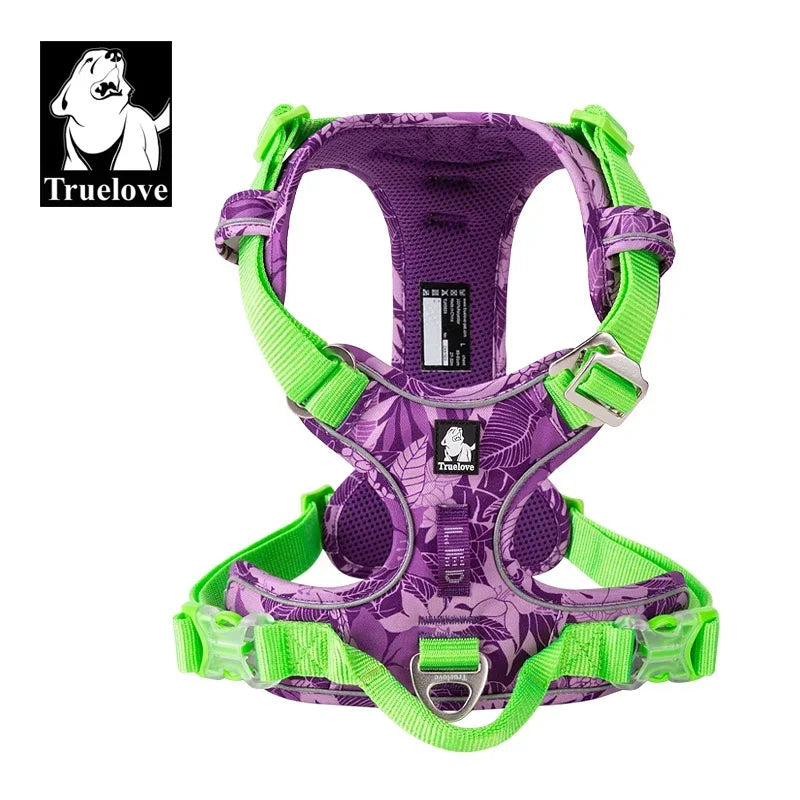 TRUELOVE Adjustable Reflective Nylon Pet Dog Harness