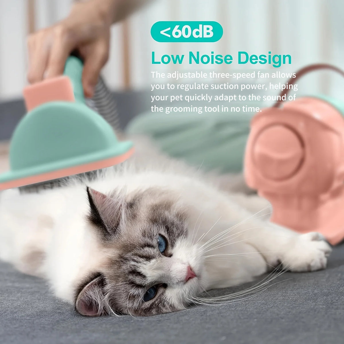 Professional Pet Grooming Vacuum Kit With Clipper For Pets
