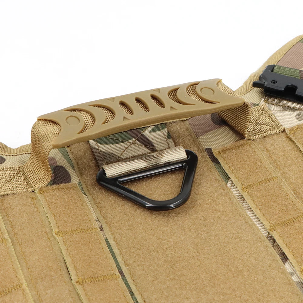 Petravel Tactical Dog Harness Leash Set for Military Pets
