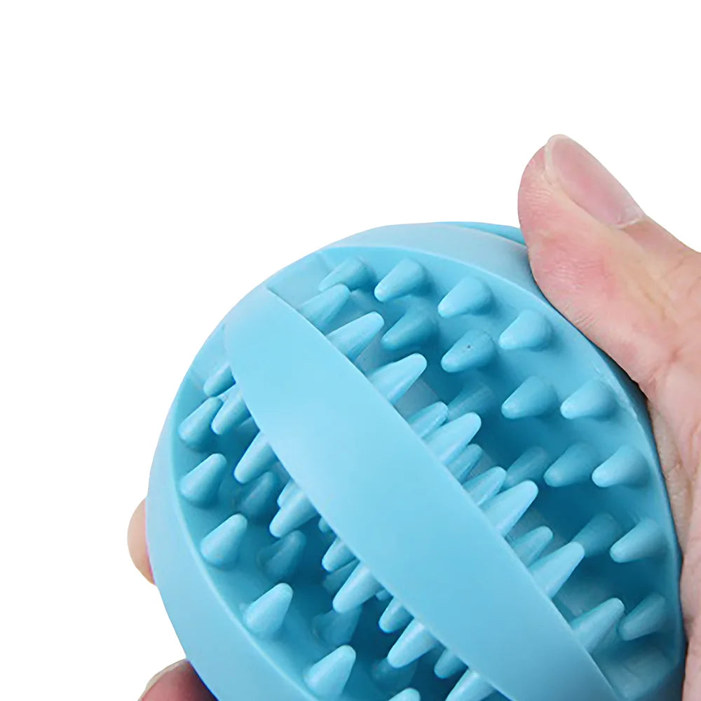 Rubber Dog Toy Ball Teething Puzzle Leak Proof Chew Trainer
