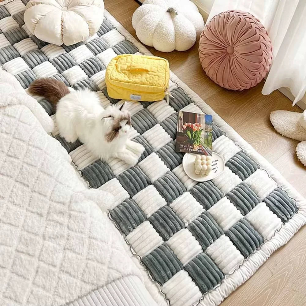 CWV Waterproof Coral Fleece Pet Dog Bed Sofa Cover Protector