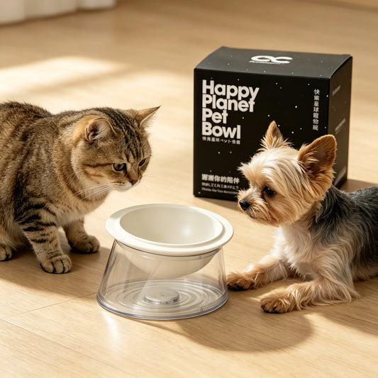 Tilted Raised Cat Bowl Non Slip Base And Removable Tray