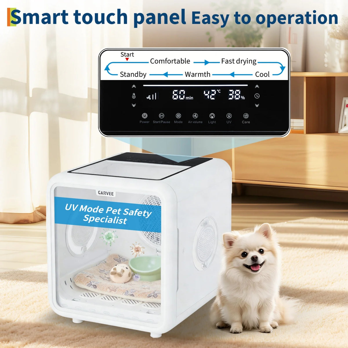 HiMISS 360 Automatic Pet Drying Box With Smart Temperature Control