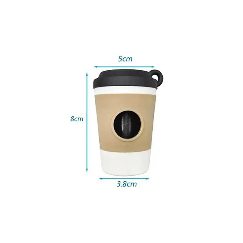 Portable Coffee Cup Design Outdoor Pet Waste Bag Dispenser