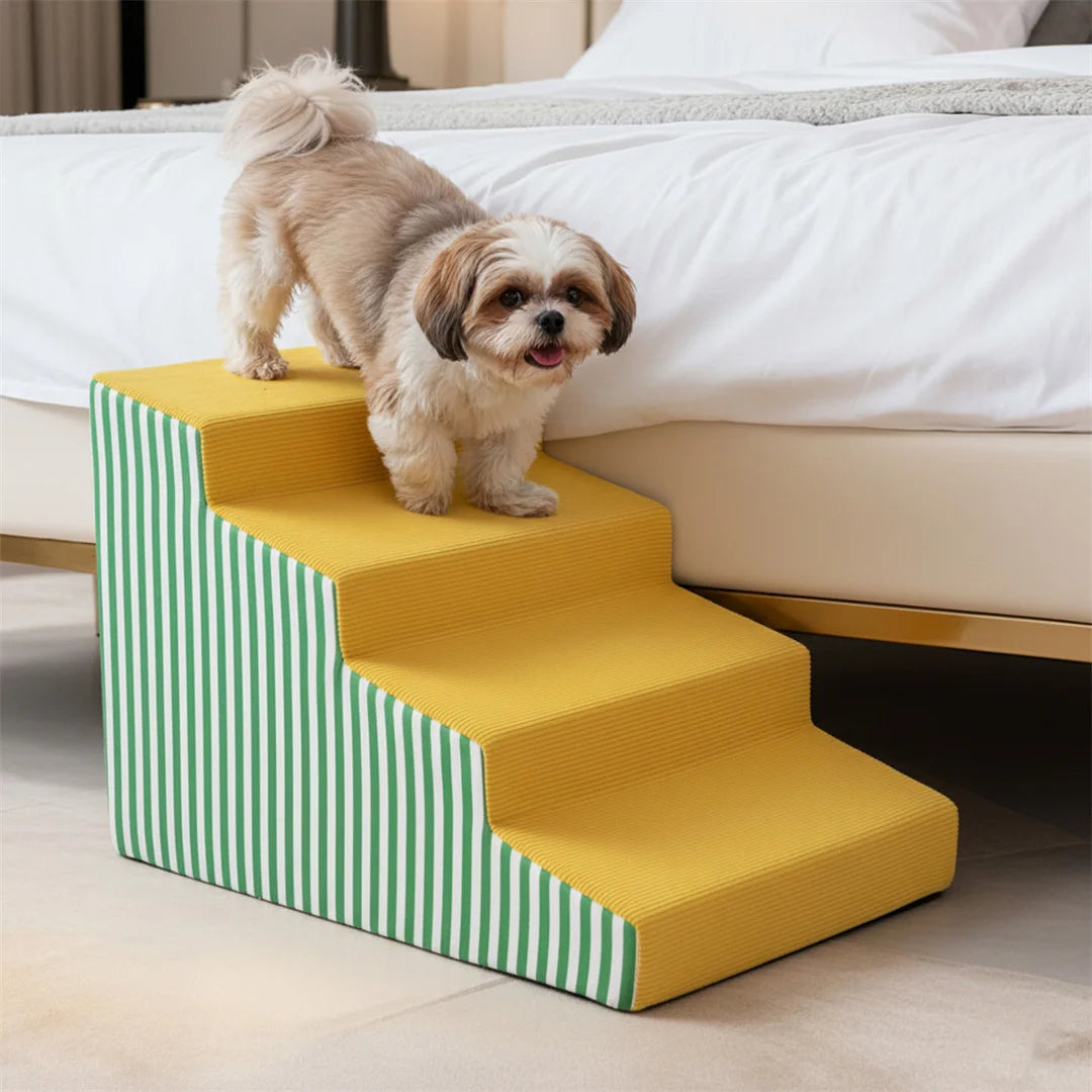High Density Foam Pet Stairs With Non Slip Gentle Slope