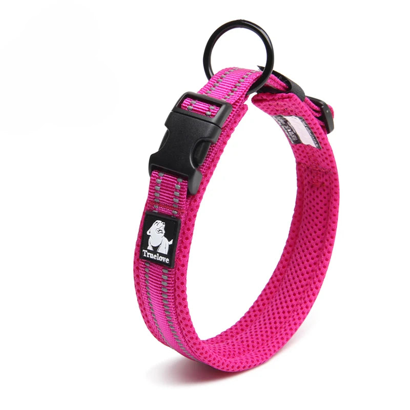 Winhyepet Padded Reflective Dog Collar With Comfortable Nylon Strap
