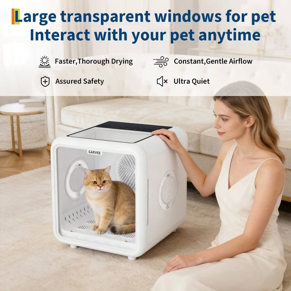 HiMISS 360 Automatic Pet Drying Box With Smart Temperature Control
