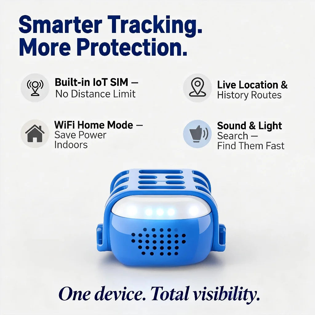 Wanwaytech 4G LTE GPS Pet Tracker Dogs Cats QR Locator