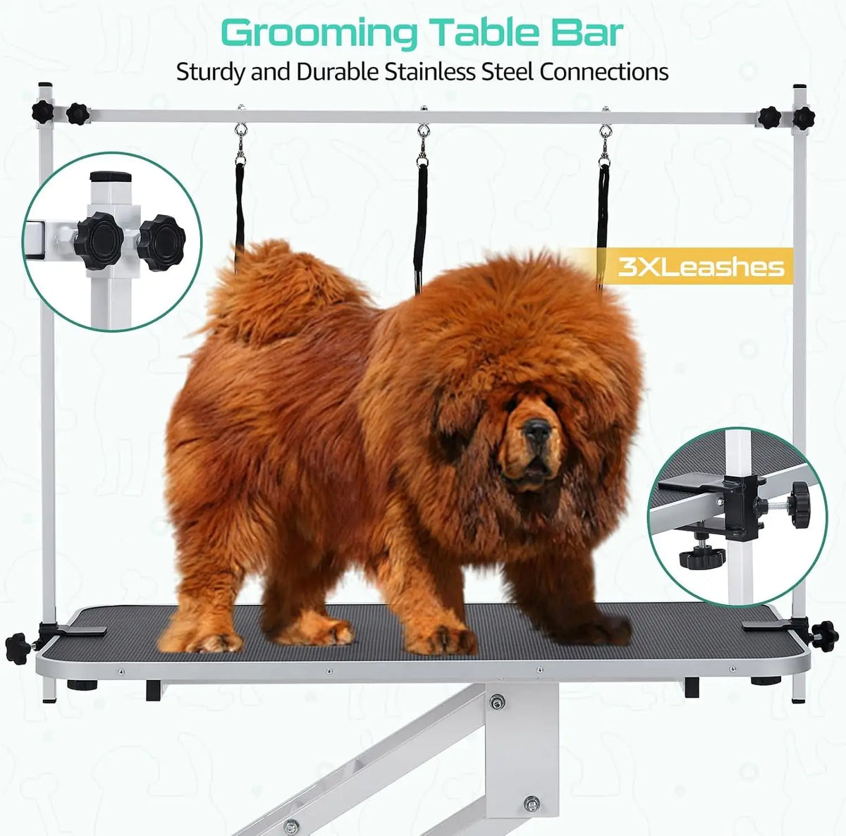 Garvee Heavy Duty Electric Pet Grooming Table With Adjustable Stand