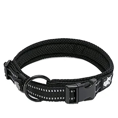 TrueLove Padded Reflective Adjustable Nylon Pet Collar