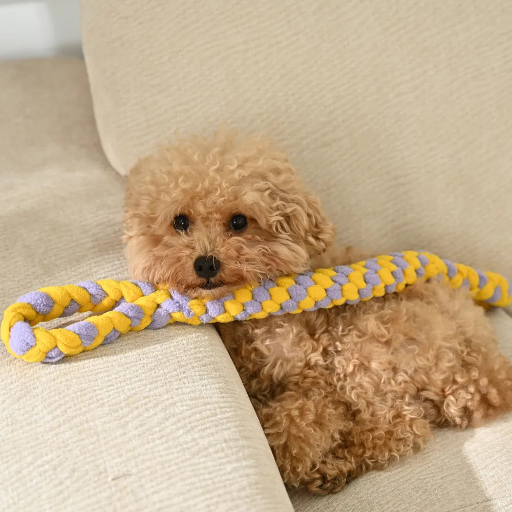 Durable Woven Dog Rope Tug Toy For Interactive Play Sessions