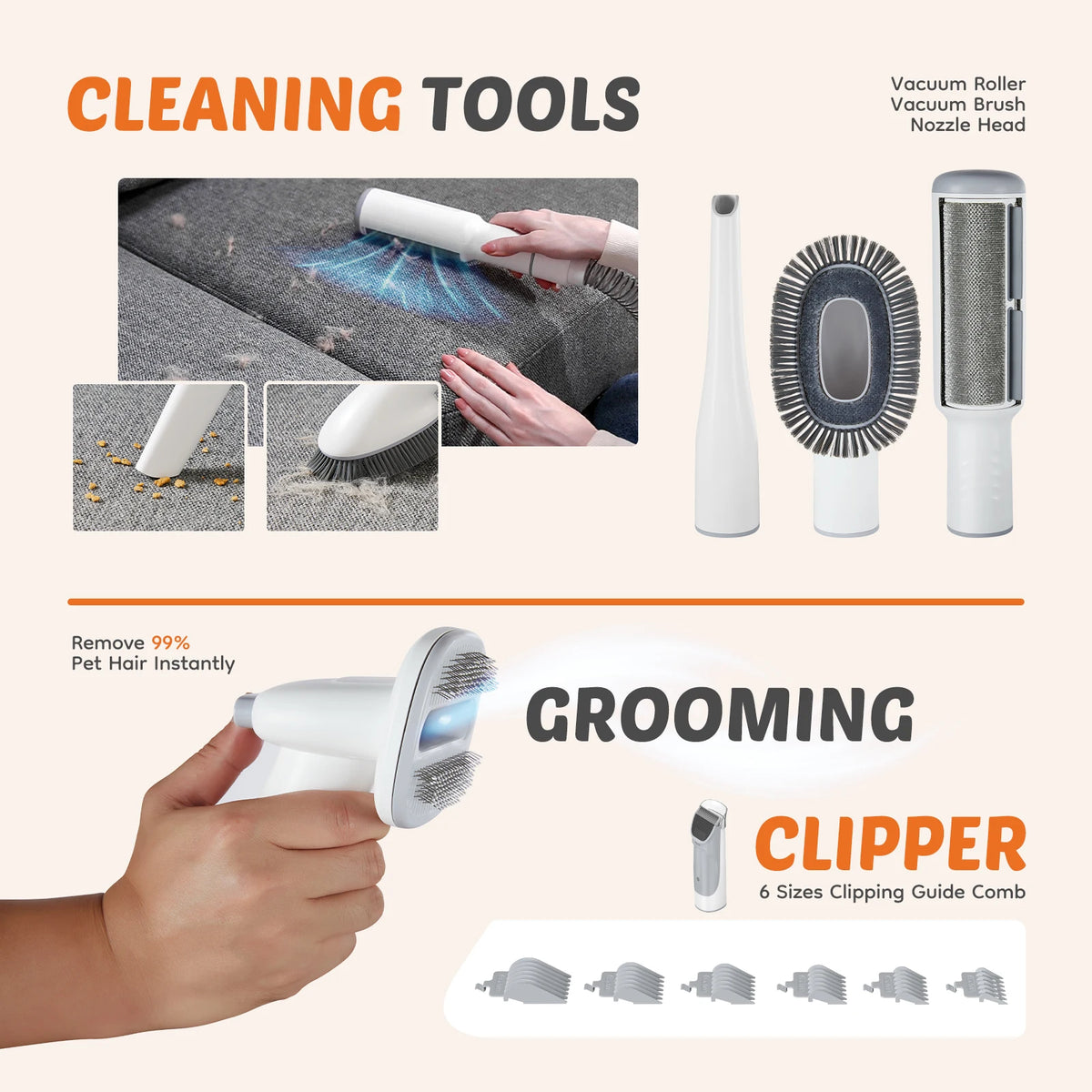 Professional Cordless Pet Grooming Clippers For Dogs And Cats