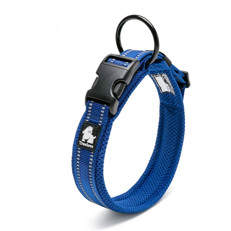 Winhyepet Padded Reflective Dog Collar With Comfortable Nylon Strap
